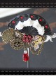 Steampunk Flower Fan Gear Butterfly Astrolabe Mechanical Chain Gothic Brooch