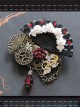 Steampunk Flower Fan Gear Butterfly Astrolabe Mechanical Chain Gothic Brooch