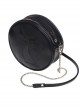 Punk Gothic Black Cat Pattern Black Shoulder Bag Inclined Shoulder Bag