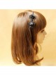 Gothic Black Spider Web Lolita Headband