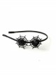 Gothic Black Spider Web Lolita Headband