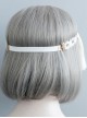 Retro Elegant Pearls White Tassel Headress