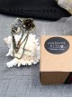 Steampunk Rose Vows Contract Reel Gear Chain Retro Brooch