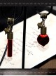 Steampunk Gothic Dracula Vows Retro Edition Vampire Blood Vial Earl's Vows PU Choker