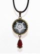 Steampunk Retro Gothic Magic Series Reverse Pentagram Crystal Pendant Little Witch Necklace