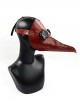 Steampunk Pestilence Red Long Beak Doctor Halloween Gothic Party Cosplay Mask