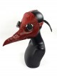 Steampunk Pestilence Red Long Beak Doctor Halloween Gothic Party Cosplay Mask