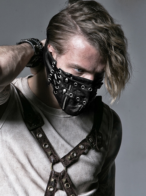 Steampunk Coffee Rivet Fashion men's Mask