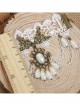 Gothic Retro Elegant White Lace Wedding Ankle Bracelet