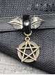 Steampunk Dark Magic Star Retro Gothic PU Necklace