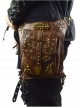Steampunk Dark Brown Rivet Outdoors Multi-function Men's Inclined Shoulder Bag