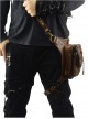 Steampunk Dark Brown Rivet Outdoors Multi-function Men's Inclined Shoulder Bag