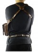 Steampunk Dark Brown Rivet Outdoors Multi-function Men's Inclined Shoulder Bag