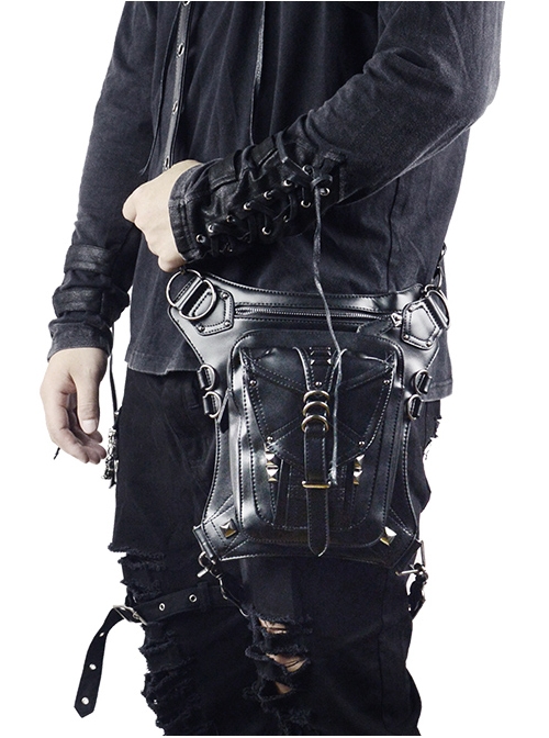 Steampunk Black Retro Unisex Shoulder Bag