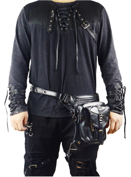 Steampunk Black Retro Unisex Shoulder Bag