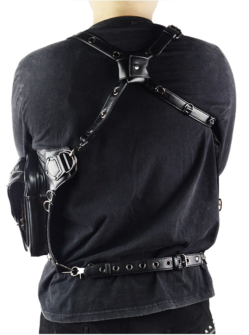 Steampunk Black Retro Unisex Shoulder Bag