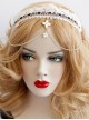 Elegant White Lace Pendant Gothic Headdress