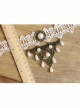 Retro Palace Style White Lace And Pearl Gothic Necklace