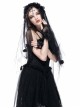 Romantic Bride Cross Pendant Gothic Black Veil