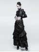 Punk Black Lace Gothic Velvet Gloves