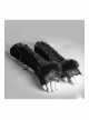 Punk Black Lace Gothic Velvet Gloves