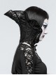 Positioning Black Lace Gothic Queen Scarf