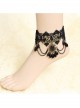 Retro Elegant Black Lace Gothic Ankle Bracelet