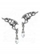 Punk Eternal Wings Crystal Pendant Earrings