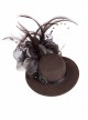 Steam Punk Gothic Retro Brown Mini Hat Hair Clip