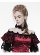 Palace Style Retro Black Lace Red Jewel Inlay Gothic Necklace