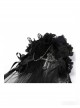 Gothic Black Lace Cross And Chain Women's Gloves