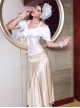 Binding Band Pale Cream Victorian Under-bust Corset