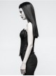 Black Bat-wing Shape Front Chest Design Gothic Corset
