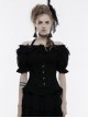 Black Lace Jacquard Halter Underbust Gothic Corset