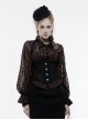 Red And Black Lace Jacquard Halter Underbust Gothic Corset