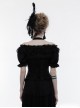 Red And Black Lace Jacquard Halter Underbust Gothic Corset