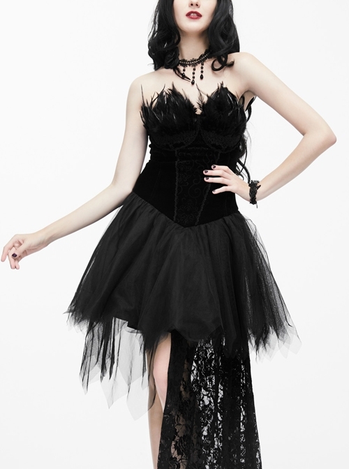 gothic black mini dress Morbid Mini Dress L main image 1