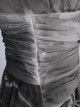 Silver Sexy V-collar Printing Gothic Sling Backless Dress