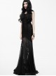 Black Slim Backless Sexy Sling Mermaid-tail Long Dress