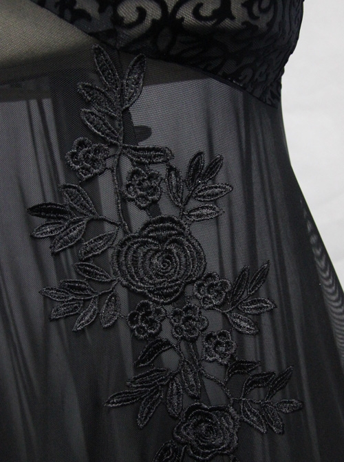 Black Slim Backless Sexy Sling Mermaid-tail Long Dress