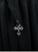 Black Lace Hooded Slim Gothic Trumpet Sleeve Witch Dress