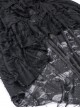 Gothic Punk Black Rose Knitted Cocktail Dress