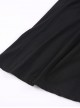 Gothic Black Knitted Spider Web Shape Collar Long Sleeve Dress