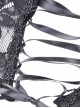 Rock Princess Gothic Black Lace Sexy Shoulder Dress