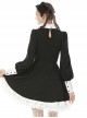 Alternative Rebel Doll Black White Gothic Lolita Long Sleeve Dress