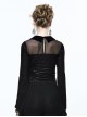 Black Gothic Vintage Women' Short Shirt