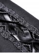 Gothic Sexy Black Hollow Out Rose Embroidery Long Sleeve T-shirt