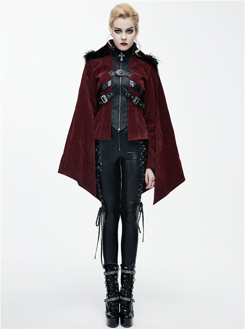 Irregular Cloak Women's Thickened Hooded Coat