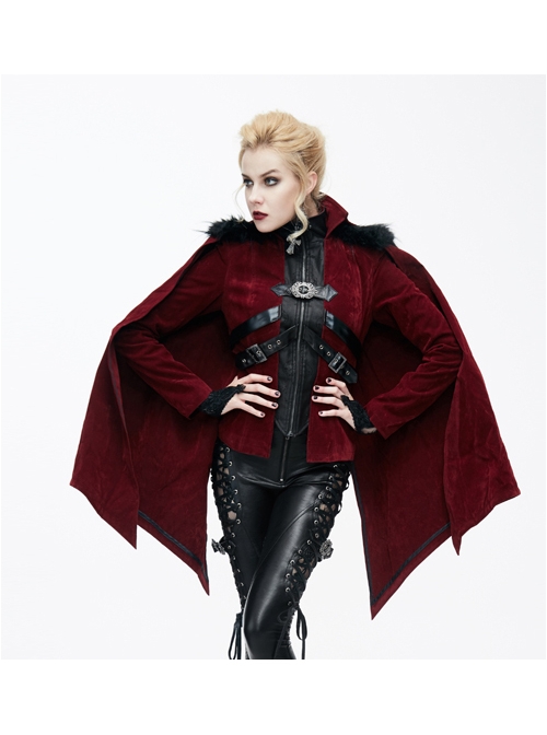 Irregular Cloak Women's Thickened Hooded Coat