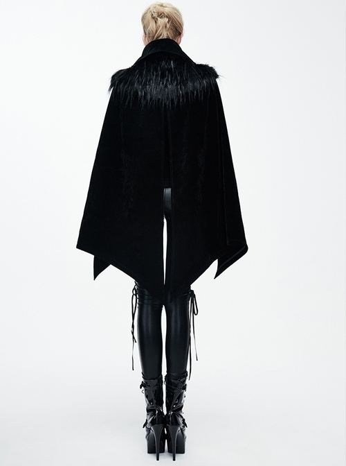 Irregular Cloak Women's Thickened Hooded Coat